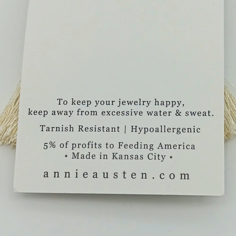 Annie Austen Tassel Earrings Cream NWT